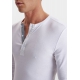 JBS hvid langærmet Grandad T-shirt til herre – aktive størrelser XL, 2XL og 3XL