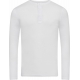 JBS hvid langærmet Grandad T-shirt til herre – aktive størrelser XL, 2XL og 3XL