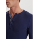 JBS navy langærmet Grandad T-shirt til herre – aktive størrelser S, M, L og XXL