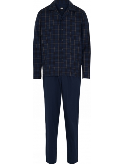  JBS Pyjamas Woven i Navy til Herre – 100% Bomuld & Klassisk Komfort