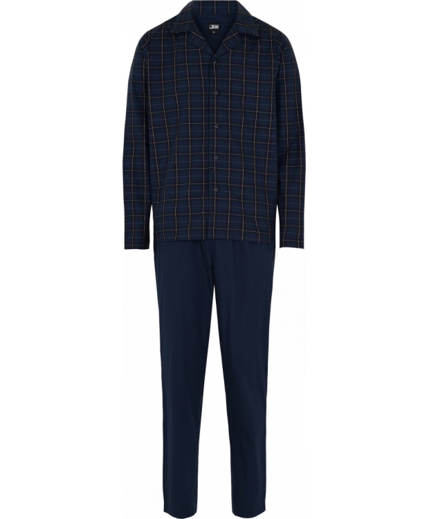 JBS Pyjamas Woven i Navy til Herre – 100% Bomuld & Klassisk Komfort