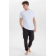 Resteröds hvid bambus-T-shirt med rund hals til herre – S-2XL