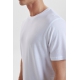 RESTERÖDS bambus T-shirt i hvid med rund hals til herre
