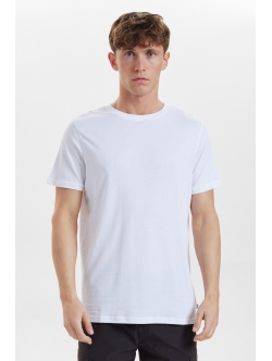 Resteröds hvid bambus-T-shirt med rund hals til herre – S-2XL