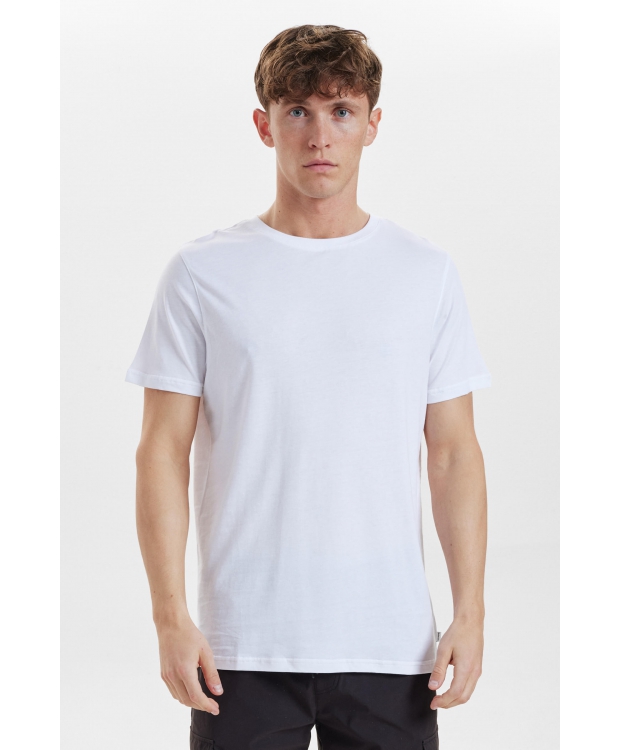 Resteröds Bambus T-Shirt i Hvid med Rund Hals til Herre – FSC® Bambus & Økologisk Bomuld