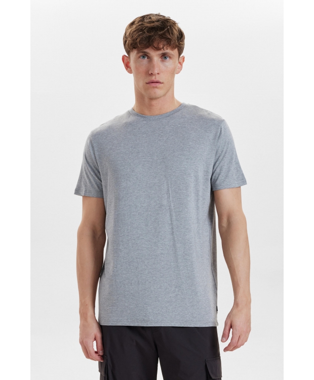 Resteröds Bambus T-Shirt i Grå med Rund Hals til Herre – FSC® Bambus & Økologisk Bomuld billede