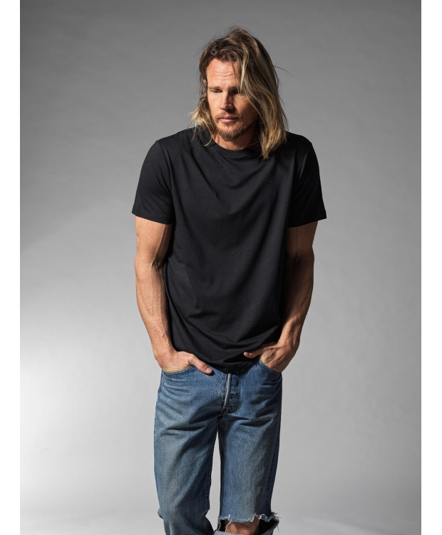 Resteröds Bambus T-Shirt i Grøn med Rund Hals til Herre – FSC® Bambus & Økologisk Bomuld billede