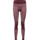 Hummel Clea Seamless Mid Waist Tights i Fudge/woodrose melange til kvinder