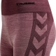 Hummel Clea Seamless Mid Waist Tights i Fudge/woodrose melange til kvinder