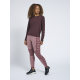 Hummel Clea Seamless Mid Waist Tights i Fudge/woodrose melange til kvinder