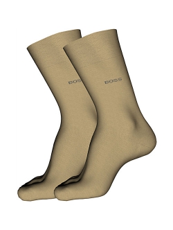 BOSS 2pak bomuldsstrømper i beige til herre.