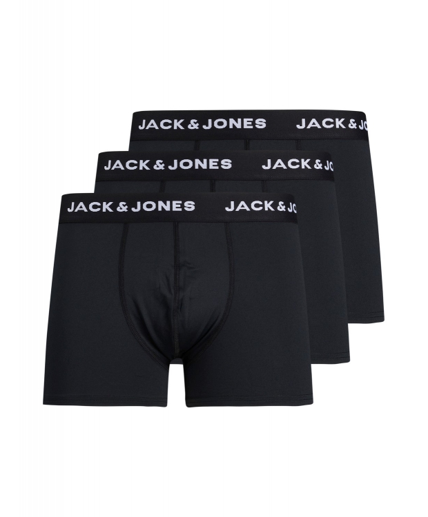 Jack & Jones 3pak mikrofiber underbukser/boksershorts i sort til herre billede