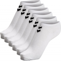 Hummel Chevron 6pak korte ankelstrømper i hvid