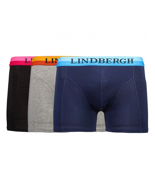 Lindbergh 3pak underbukser/boksershorts i forskellige farver til herre - OUTLET