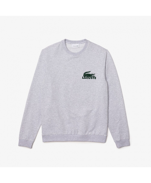 LACOSTE sweatshirt i grå til herre - OUTLET