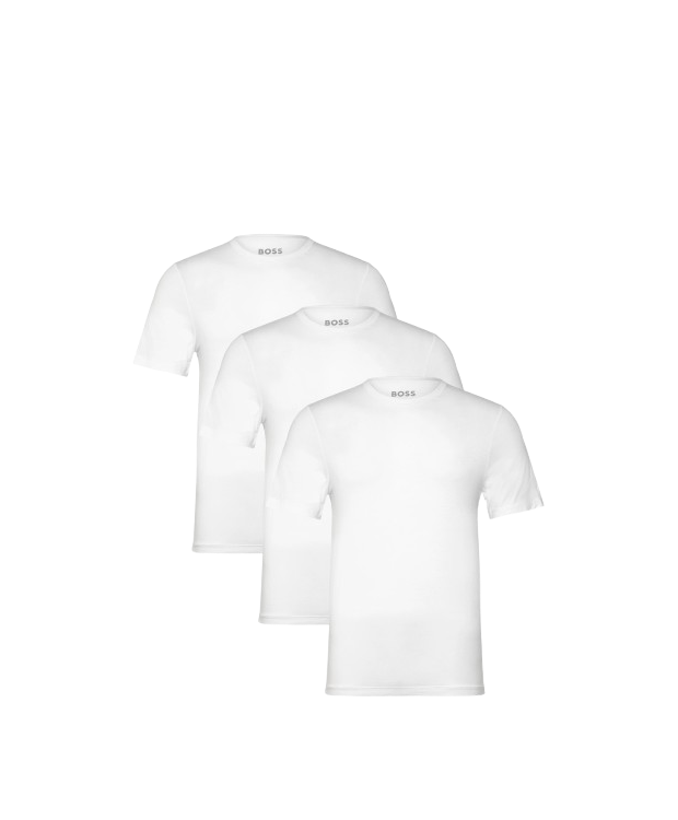 BOSS 3pak bambus t-shirts i hvid til herre - OUTLET