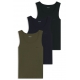 BOSS 3pak tank top i hvid, grå og sort til herre