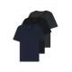 BOSS 3-pak T-shirts i Sort, mørkeblå og grå til herre – aktive størrelser: S, M, L, XL, 2XL