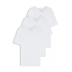 BOSS 3-pak hvide V-hals T-shirts til herre, str. S-XXL