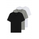 BOSS 3-pak T-shirts med V-hals i forskellige farver til herre – S-XXL