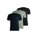 BOSS 3pak t-shirt i multifarvet til herre | Regular fit |