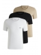 BOSS 3pak bomuld t-shirts i forskellige farver til herre | Regular fit