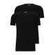 BOSS 2-pak sorte V-hals T-shirts herre, M og 2XL