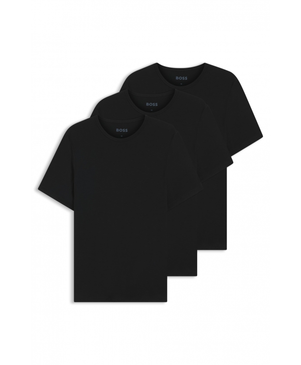 BOSS 3pak Bambus T-Shirt i sort til herre