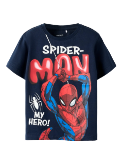 NAME IT Spider-Man T-shirt marineblå dreng
