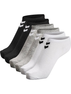 Hummel Chevron 6pak korte ankelstrømper i hvid