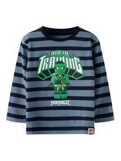 NAME IT LEGO langærmet T-shirt blå dreng