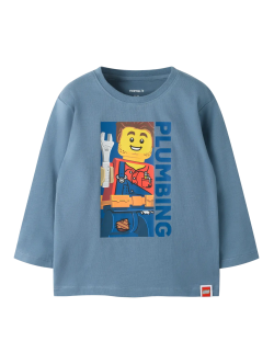 NAME IT LEGO langærmet T-shirt blå dreng