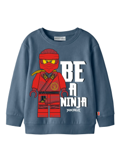 NAME IT NINJAGO sweatshirt blå dreng