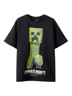 Minecraft T-shirt sort dreng
