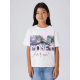 Name it "MONET" T-shirt i hvid til piger