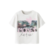 Name it "MONET" T-shirt i hvid til piger