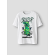 Name It Minecraft graffiti T-shirt i hvid til dreng