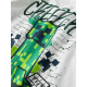 Name It Minecraft graffiti T-shirt i hvid til dreng