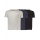 Lindbergh 7pak O-Neck T-Shirt i mørke nuancer til herre