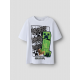 Name It Minecraft T-shirt i hvid til drenge