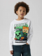 Name It Minecraft langærmet T-shirt i hvid til dreng