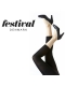Festival Amelie Capri 40D, 3 D lycra. Sort
