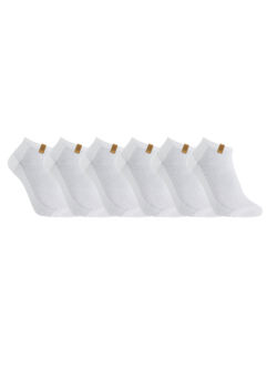 iZ Sock Copenhagen 6-pak hvide bambus ankelsokker til unisex, størrelse 35-37 og 41-49