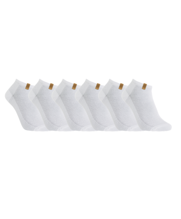 Iz sock Copenhagen luxury 6pak klassiske bambus ankelstrømper i hvid