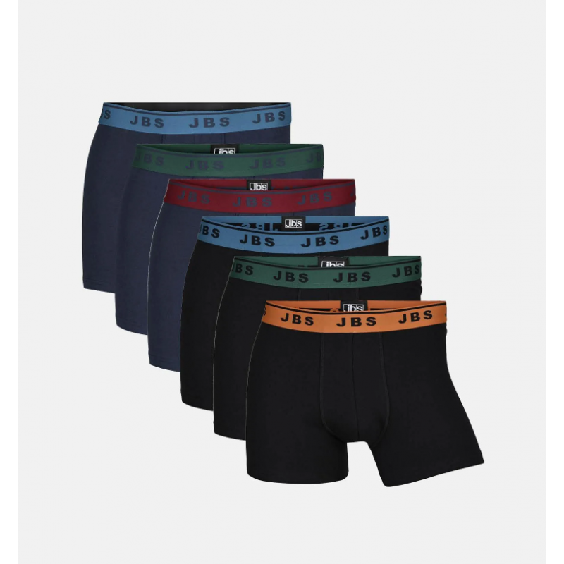 Citere smart værksted JBS 6-pak GOTS bomulds boxershorts i multifarvet til herre - Klik her