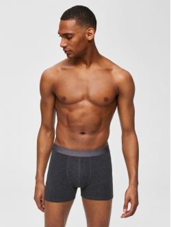 Selected grå boxershorts til herre, størrelse S, outlet
