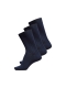 Selected 3-pak navy ribstrømper til herre, onesize, outlet