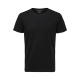 Selected 3pak Pima økologisk bomulds T-shirts i sort med rund hals til herre