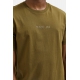 Selected Boris printet T-shirt i dark olive med rund hals til herre