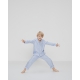 JBS of Denmark blåstribet bambus pyjamassæt til børn, str. 7/8